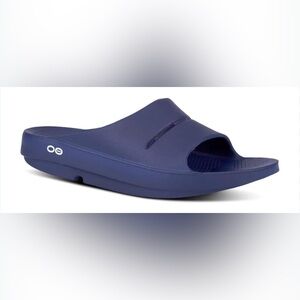 OOFOS Navy‎ Blue Slide Size Men’s 9 women’s 11